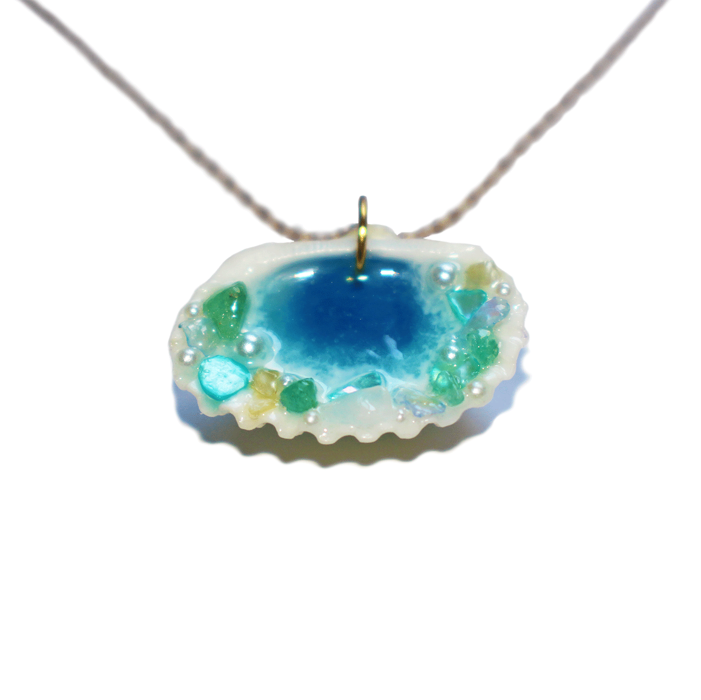 Collier Éclats de Gemmes Turquoise 02