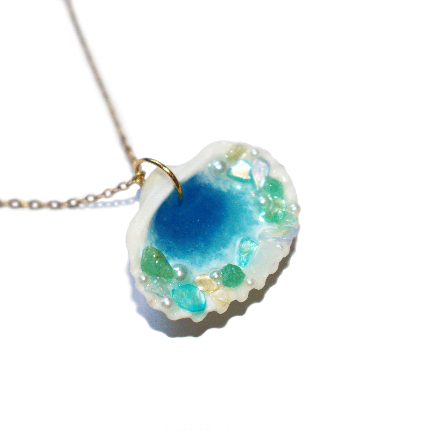 Collier Éclats de Gemmes Turquoise 04